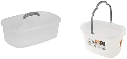 Casabella Plastic Cleaning Storage Bundle with Bucket, Caddy, and Accessories