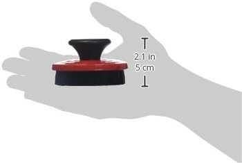 Le Creuset 2-Piece Cleaning Set, Nylon Brush Kitchen Product, 3.25", Cerise with Enameled Cast Iron 8.45 fl. oz. Cookware Cleaner