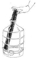 FryOilSaver Co, B217c Five Gallon Carboy Washing Brush, Homebrew Kit Cleaning Brush, Beer Brewing Equipment Cleaning Tools, Extra Strong Nylon Bristles Will Not Scratch Glass or Plastic, 27" Long