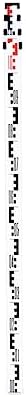 NWI Feet 4 Section Telescopic 10ths, 8ths Marking Aluminum & Fiberglass Rod