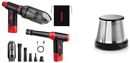 Shop-Vac 2-in-1 Electric Air Duster & Vacuum, 110000 RPM Cordless Air Blower HEPA Filter, Compatible Cordless Handheld Vacuum 5430230 and 5430231