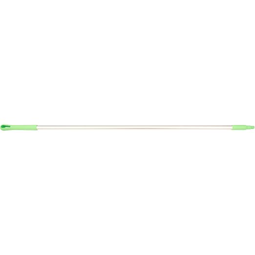 SPARTA Aluminum Broom and Mop Handle Replacement with Acme Threaded Tip for Environments with Harsh Cleaning Agents, Aluminum, 85 Inches, Lime, (Pack of 12)