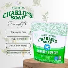 Charlie's Soap Booster & Hard Water Treatment Baby Gentle 2.64 LBS Natural Powdered Water Softener and Laundry Booster – Safe and Effective