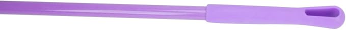 SPARTA 41083EC68 Plastic Color Coded Broom, Unflagged Bristles, Long Broom With Angled Head For Small Debris Cleaning, 56 Inches, Purple, (Pack of 12)