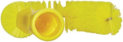 7 7/8 in W Hook Brush, Medium, 5 1/4 in L Handle, 15 1/2 in L Brush, Yellow, Polypropylene - 1 Each