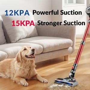 Cordless Vacuum Cleaners for Home, 45 Min Runtime, LED Headlights, 2-Speed, Telescopic Tube, Powerful Suction, Rechargeable, Lightweight & Versatile Household Essentials Stick Vacuum Cordless