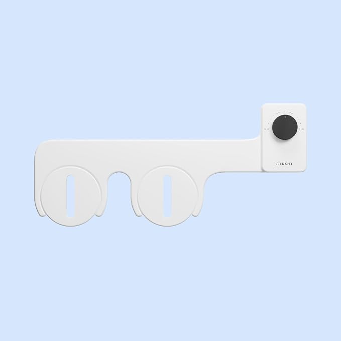 TUSHY NEW Fresh Dual Nozzle Cool Water Bidet: Ultra Slim Toilet Seat Attachment with Luxury 2 in 1 Front & Rear, Self-Cleaning, 180º Clean, (DIY Install, 10 Minutes), Non-Electric, Matte Black Knob