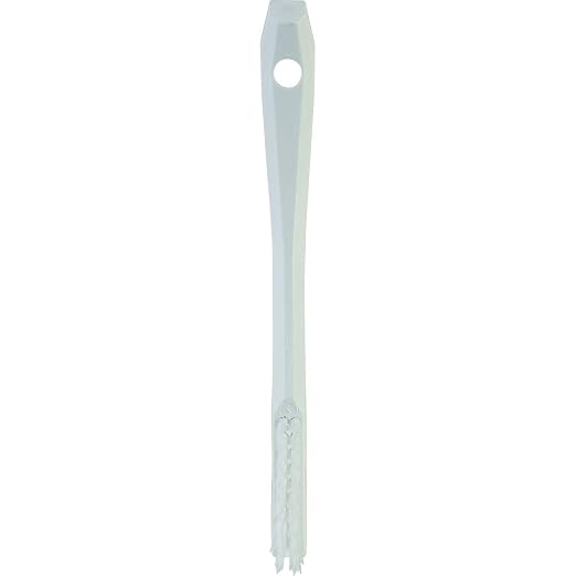 1/2 in W Detail Brush, Stiff, 5 1/2 in L Handle, 2 in L Brush, White, Plastic, 8 in L Overall - 1 Each