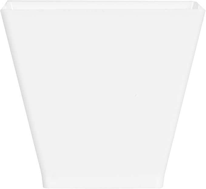 Restaurantware 2 Ounce Mini Kova Cups 20 Square Small Appetizer Cups - Lids Sold Separately Heavy-Duty White Plastic Parfait Cups Serve Mousse Puddings Or Samples For Weddings Or Parties