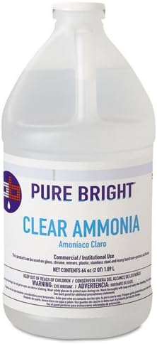 Pure Bright Clear Ammonia, 64 Oz Bottle, 8/carton