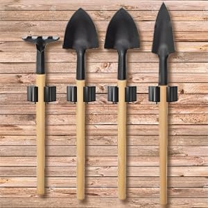 3-H Stainless Steel Broom Holder Wall Mount 15-Pack- Heavy Duty Mop Organizer, Wall Mounted Broom Storage with Secure Mounting for Laundry Garage Bathroom