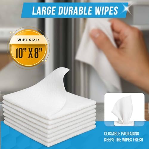 ACTIVE Coffee Maker Cleaner Tablets and Appliance Cleaner Wipes - Includes 24ct Coffee Machine Cleaning Tablets and 24pk Appliance Surface Wipes