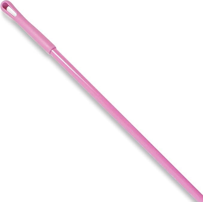 SPARTA Fiberglass Broomstick Replacement Broom Handle with Acme Threaded Tip for Industrial Cleaning Tools, Fiberglass, 60 Inches, Pink