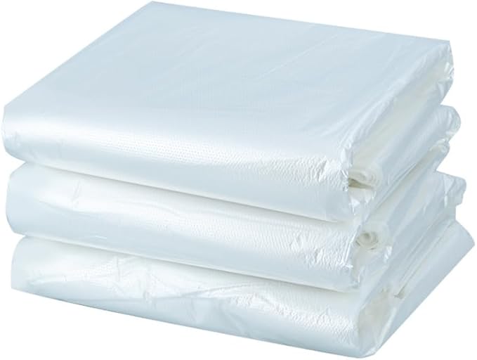 Heavy-Duty Trash Bags, 45-50 Gallon, 39 x 46 Inch, 50 Count Flat-opening garbage bags, Industrial Strength for Construction, Kitchen, Restaurant.Thickened garbage bags,100cm x 120cm
