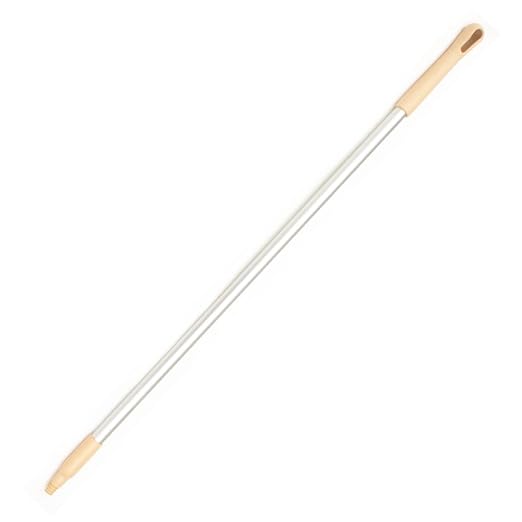 SPARTA Aluminum Broom and Mop Handle Replacement with Acme Threaded Tip for Environments with Harsh Cleaning Agents, Aluminum, 80 Inches, Tan