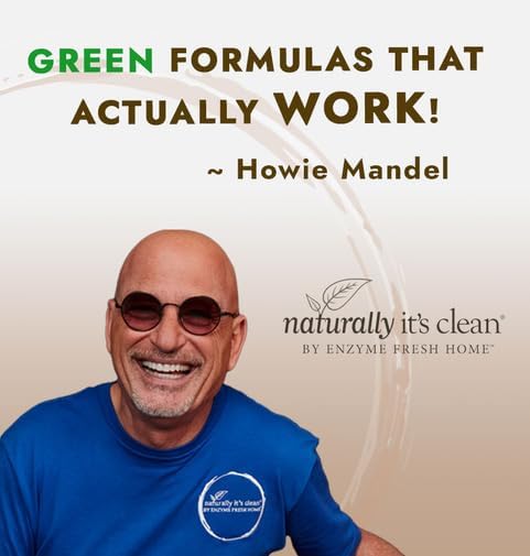 naturally it's clean Mold Stain Cleaner Concentrate | Super Concentrated Formula Makes up to 64 Gallons | 64oz Bottles, Pack of 2