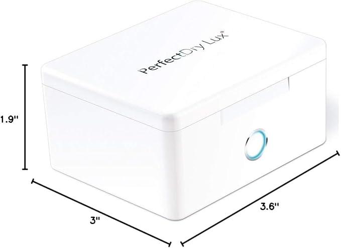 PerfectDry LUX | World's Fastest Hearing Aid Dryer, Dehumidifier Accessory | UV-C Ultraviolet Light Box Kit | Removes Sweat & Moisture from Hearing Aids, Wireless Earbuds, Ear Amplifiers