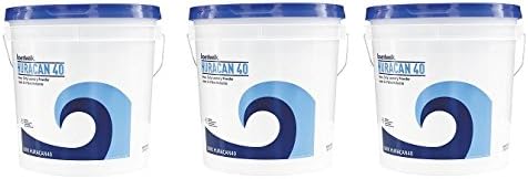 Boardwalk HURACAN40 Low Suds Industrial Powder Laundry Detergent, Fresh Lemon Scent, 40lb Pail (3-(Pack))