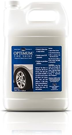 Optimum Tire Shine - 1 Gallon, Car Detailing Tire Shine Spray and Vinyl Trim Shine Spray, For Tires, Rubber, and Vinyl Trim on Cars, RV's and More