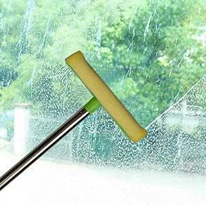 ITTAHO Extendable Window Squeegee Cleaning Tool, and Sponge Window Cleaner