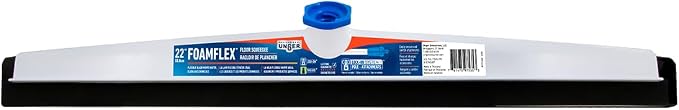 Unger - 961350 Professional AquaFlex Uneven Surface Floor Squeegee with Splash Guard, 22"