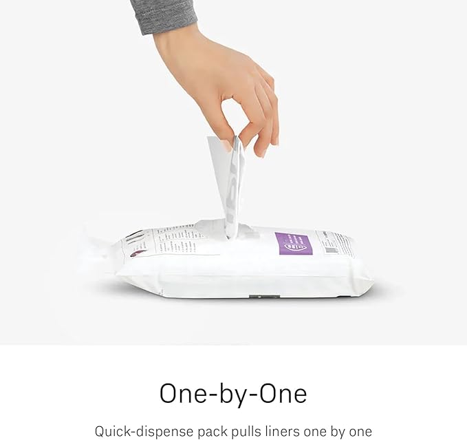 simplehuman Code M 200 Count, Dispenser Pack Custom Fit Liners, Drawstring Trash Bags, 45 Liter / 11.9 Gallon, White