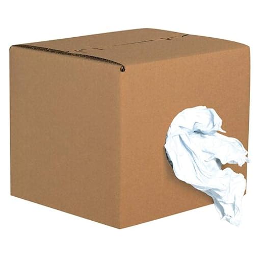 Ship Now Supply SNBR102 Box of Rags, Reclaimed Knit, 10 Lbs, White