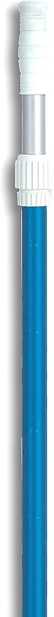 Poolmaster 28300 Big Sucker Manual Pool Leaf Vacuum Head + SWIMLINE Telescopic Aluminum Pool Cleaning Pole