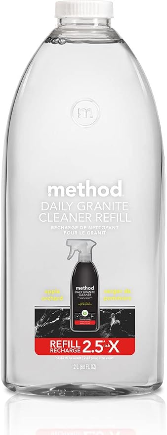 Method Daily Granite Cleaner, Apple Orchard, Set includes 68 oz. Refill and 28 oz. Spray Bottle, 28 Ounce Spray and 68 Ounce Refill
