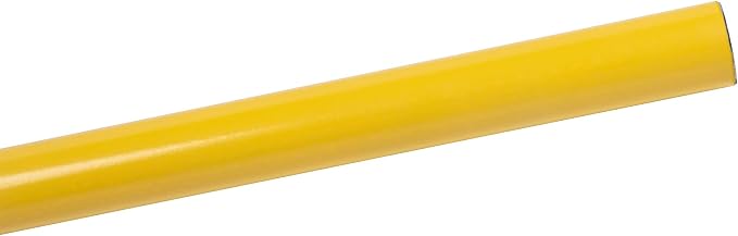 Restaurantware RW Clean 54.3 Inch Non-Slip Handle For Floor Squeegee - Hanging Loop Durable Yellow Iron Handle