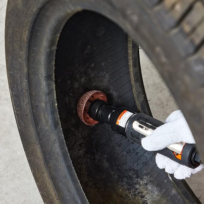 Low Speed Air Tire Buffer Tire Repair Tool Polishing Tool Kit, Truck Pneumatic Tire Grinder 2800RPM 55mm