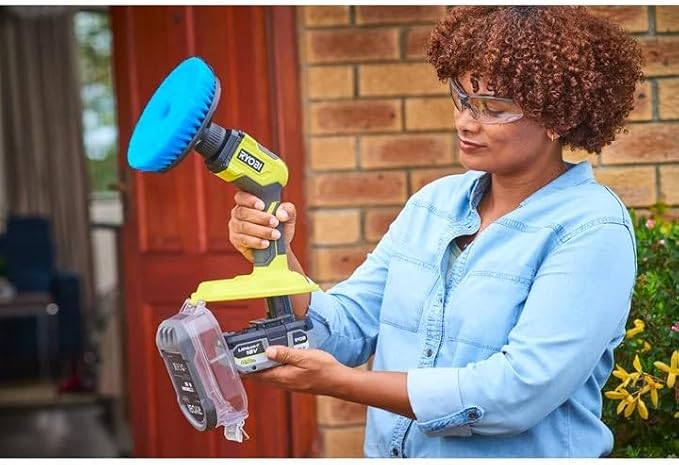 RYOBI ONEAND 18V Cordless Vortex Power Scrubber Tool ONLY P4510 | Battery and Charger Sold Separately