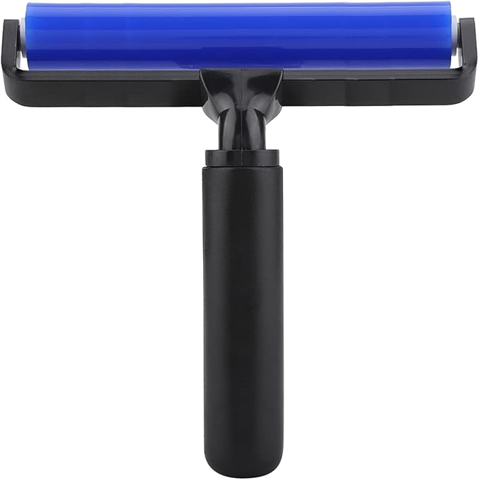 Glue Roller, Dust Removal Roller,Sticky Lint Roller with Cover Reusable Washable Travel Dust Picker Cleaner Remover Brush Value Set for Clothes, Pet,Hair,Debris,Bedroom, Living Room, Office(6 inches)