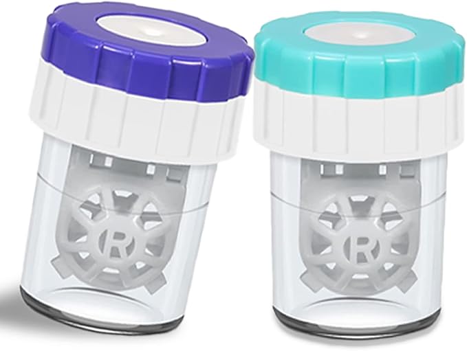 2 PCS Contacts Case Cleaner Machines, UpaClaire Daily Vision Care Manually Contact Lens Washer Cleaner Plastic
