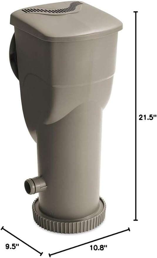 Funsicle SkimmerPlus 1,500 GPH 2-in-1 Filter Pump and Skimmer System for Above Ground Swimming Pools - Easy Pool Cleaning & Maintenance