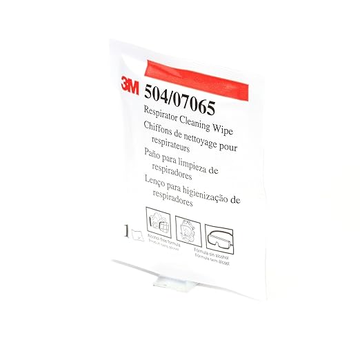 3M 50051131070658 504 Alcohol-Free Respirator Cleaning Wipes 504 (Pack of 100)