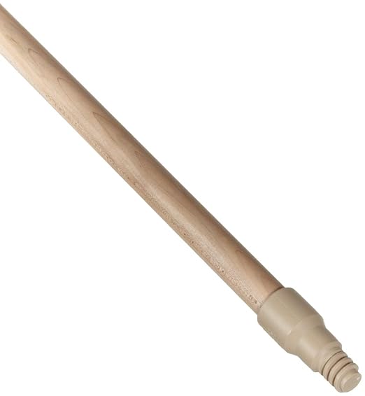 Weiler 44301 60" Hardwood Handle, Perma-Flex Plastic Tip, 15/16" Diameter, Made in the USA