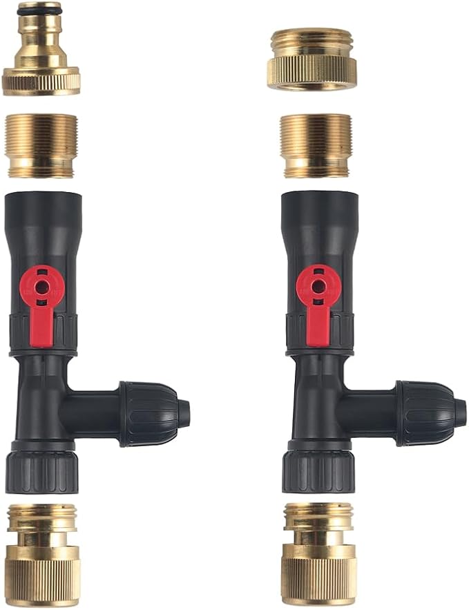 Aquatop EZ Vac-N-Fill 50Ft Aquarium Vacuum & Refill Kit – WCK-50 – Gravel Cleaner with Durable PVC Hose & Brass Faucet Adapters – Simplifies Water Changes