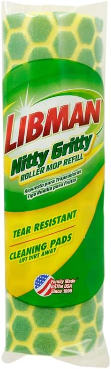 Libman 2011 Nitty Gritty Roller Mop Refill (Pack of 6)