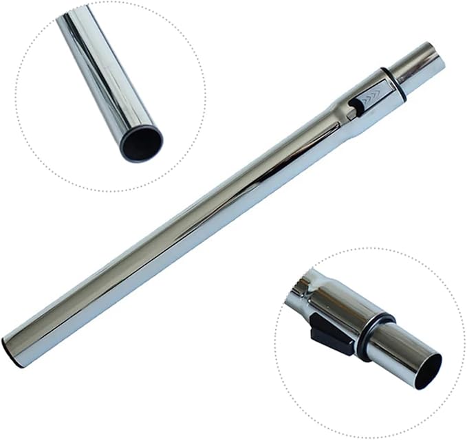 1.25 Inch (32mm) Telescopic Vacuum Extension Wand – Stainless Steel Metal Tube – Compatible with 1-1/4" Vacuum Accessories, Fits Select Shop Vac & Other Standard Vacuums