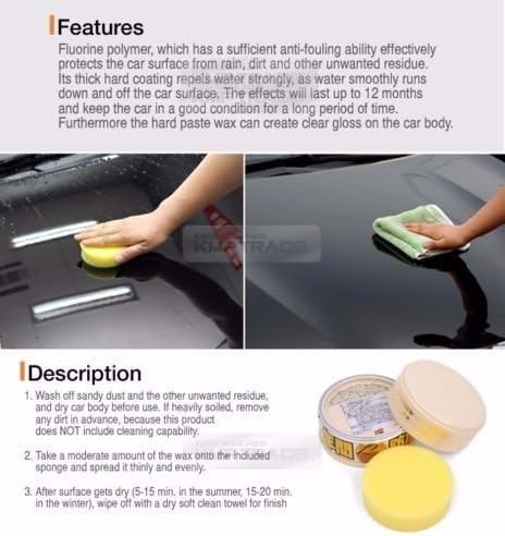 Auto Car Soft99Fusso 12 Months Waterproof Wash Coat Detailing Wax Light Color