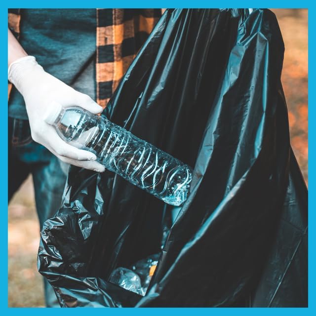 Highbar Select 250 Count, 40-45 Gallon Trash Bags, Heavy Duty Black Bags, Ideal for 39, 40, 42, 45 Gallon