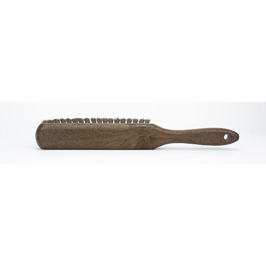 SPARTA 8 Inch Soft Counter Brush with Polyester Bristles and 5 Inch Handle, Color Coded Handheld Broom for Tables Countertops and Foodservice Surfaces, 13 Inch Overall Length, Brown, Pack of 6
