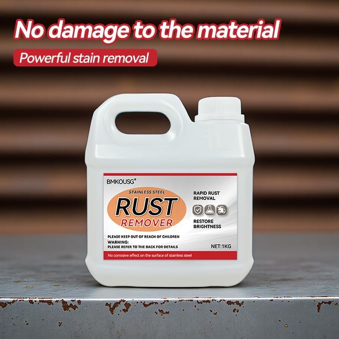 Stainless Steel Rust Stain Remover & Cleaner 2.2LB - Quickly Cleans Stainless Steel Appliances, Furniture, Commercial Equipment, Grills, Sinks, and Tools | Powerful & Safe Metal Rust Remover