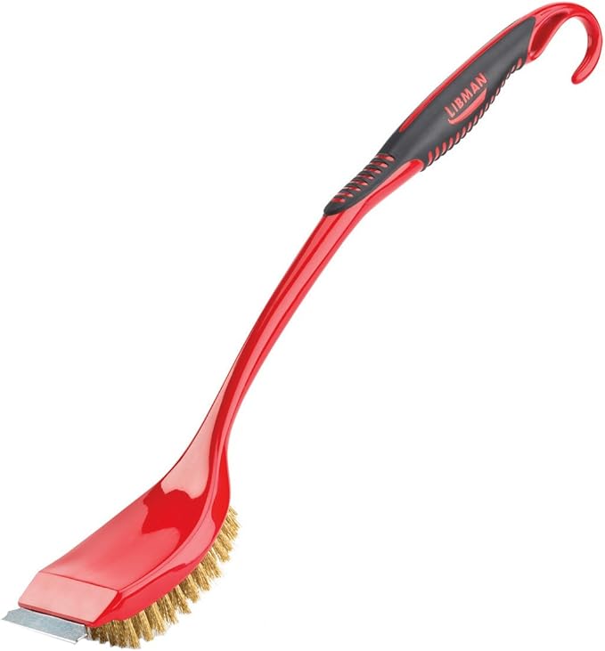 Libman 528 Long Handle BBQ Brush with Scraper