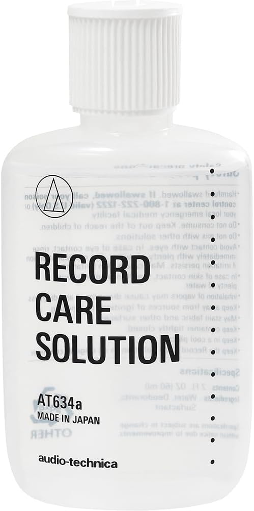 Deco Gear Vinyl Care Turntable Bundle: Cleaning Kit + Stroboscope + Record Stabilizer + Audio-Technica Record Care Solution