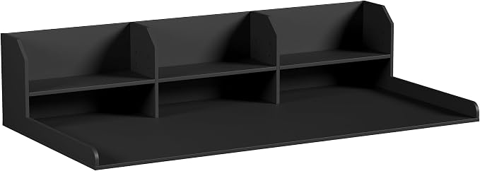 ChooChoo 2-Tier Washer Dryer Countertop with Adjustable Shelf, Spacious Laundry Room Storage for Folding Clothes and Efficient Organization, Black