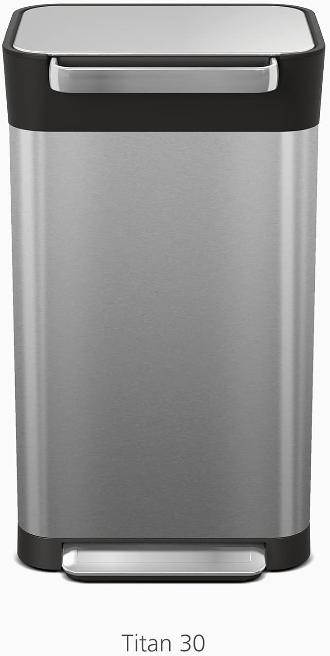 Joseph Joseph IW4 Eco Recycled plastic Kitchen Waste Trash Bags, Bin Liners With Tie Tape Drawstring Handles, Extra Strong – Pack of 20, Holds 50 Litres, Grey