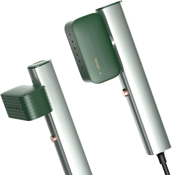 Nesugar G2 Travel Garment Steamer - Handheld Garment Steamer for Instant Wrinkle Smoothing - Rotating Head - Quick Heat-Up - Sleek Profile - Compact Size - Flat Ironing