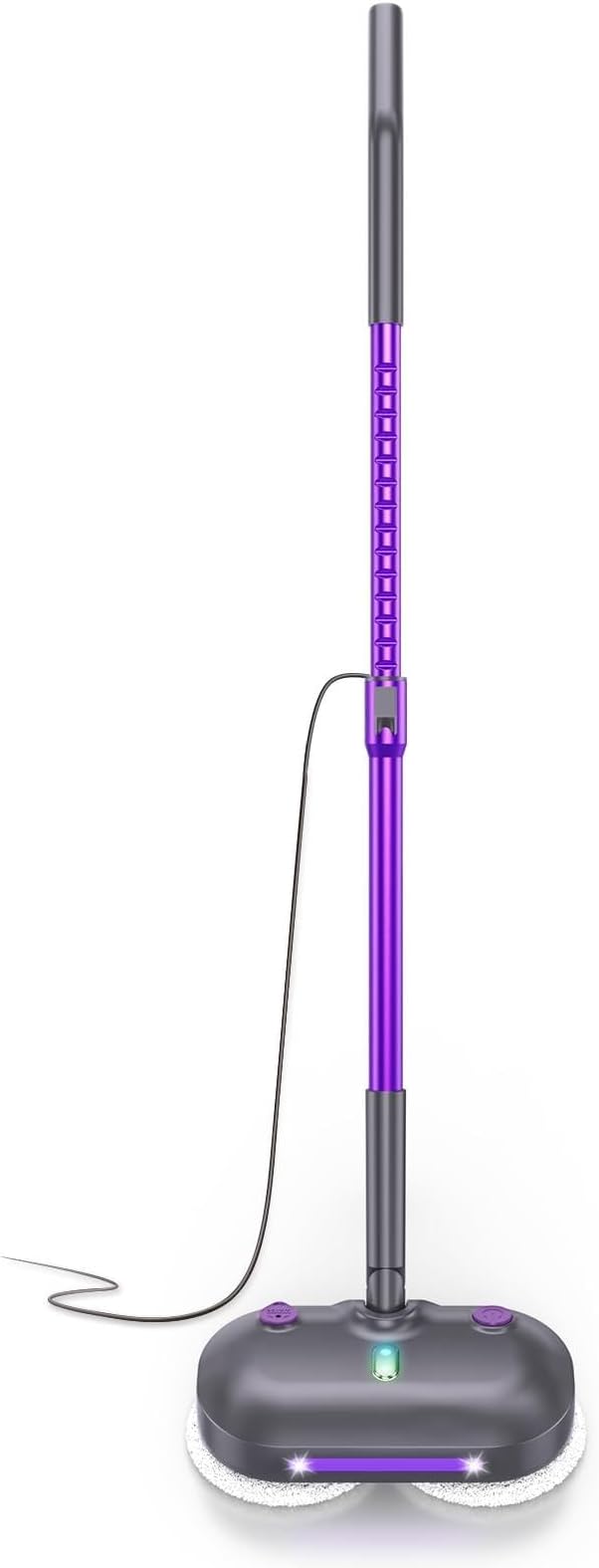 Scrub & Steam Mop with Rotating Mop Pads, All-in-One Scrubbing and Sanitizing Floor Cleaner